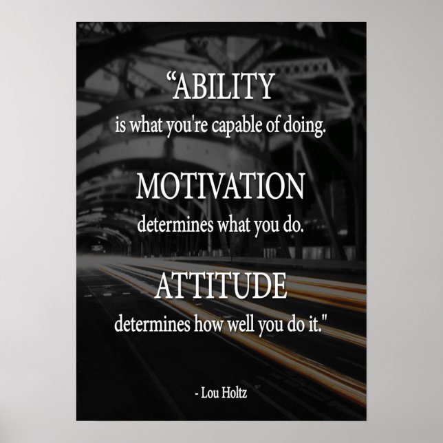 Workout Motivierend Poster (Vorne)