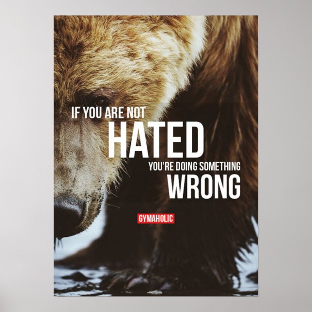 Workout Motivierend Poster (Vorne)