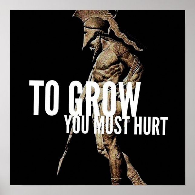 Workout Motivierend Poster (Vorne)