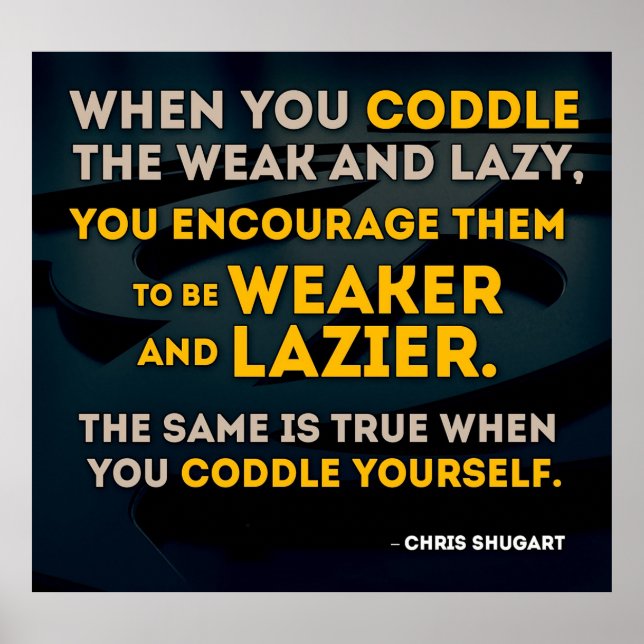 Workout Motivierend Poster (Vorne)