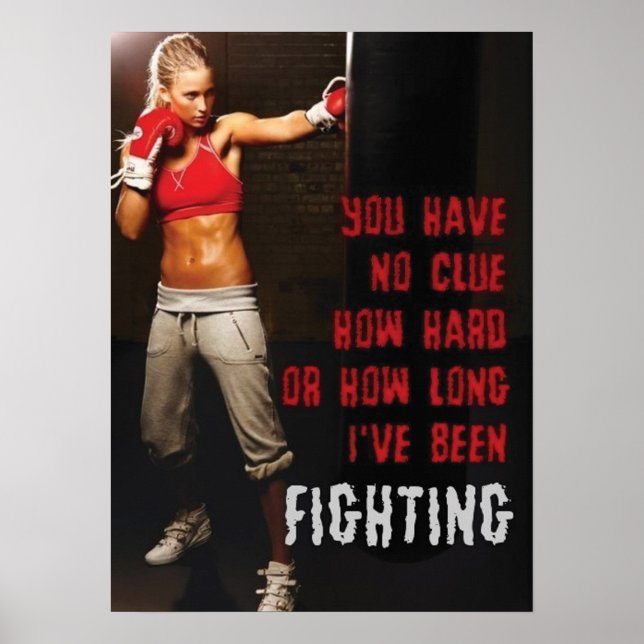 Workout Motivierend Poster (Vorne)