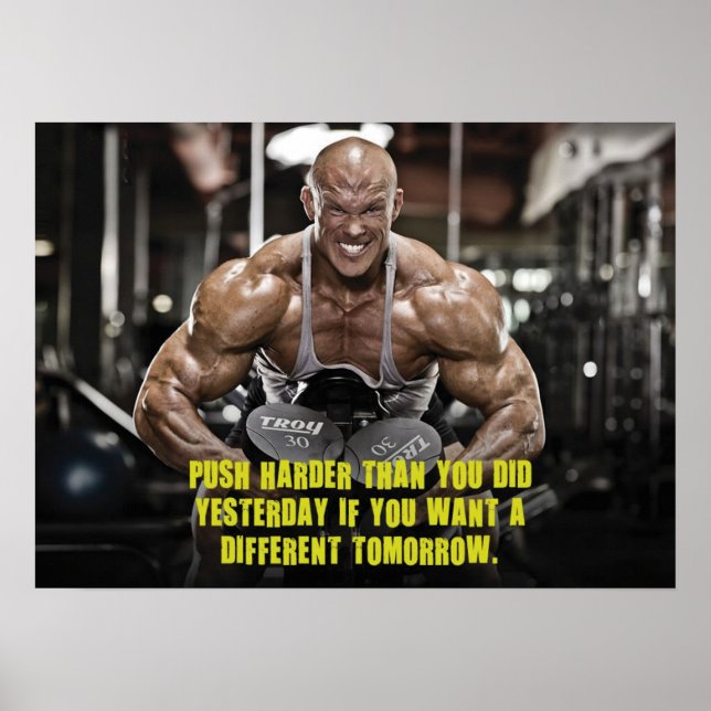 Workout Motivierend Poster (Vorne)