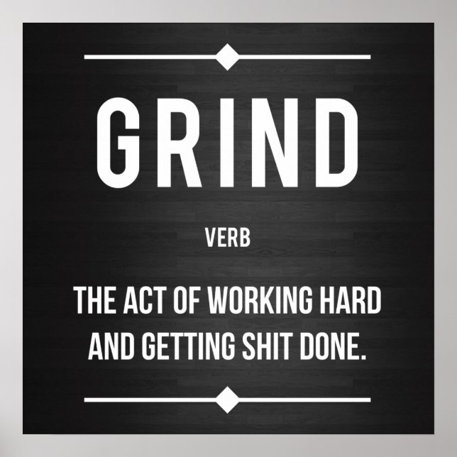 Workout Motivierend Poster (Vorne)