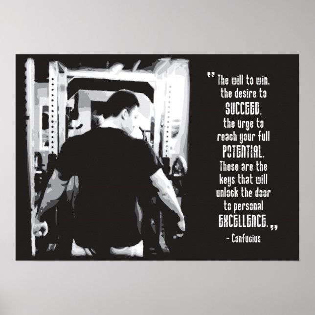 Workout Motivierend Poster (Vorne)