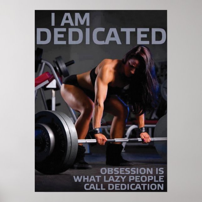 Workout Motivierend Poster (Vorne)