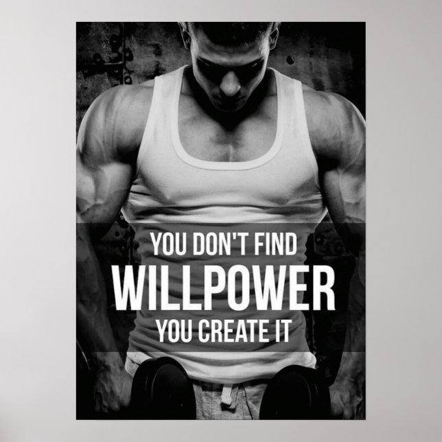 Workout Motivierend Poster (Vorne)