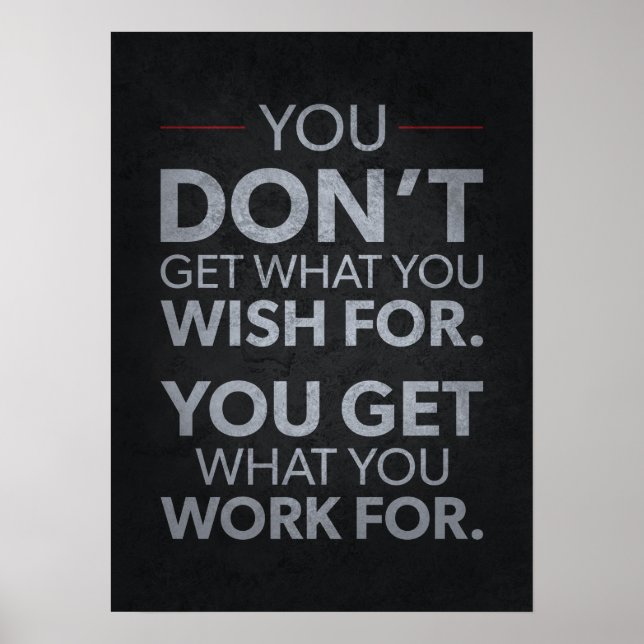 Workout Motivierend Poster (Vorne)