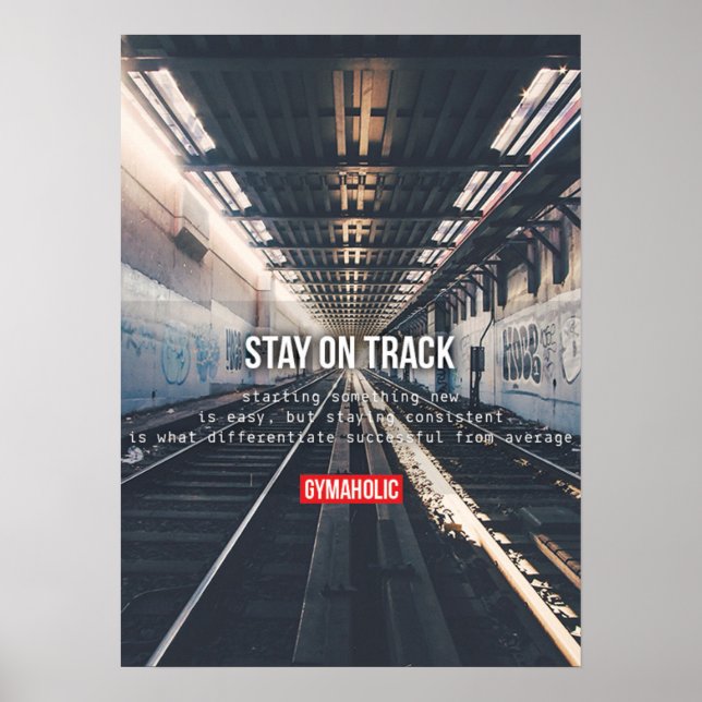 Workout Motivierend Poster (Vorne)