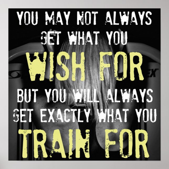 Workout Motivierend Poster (Vorne)