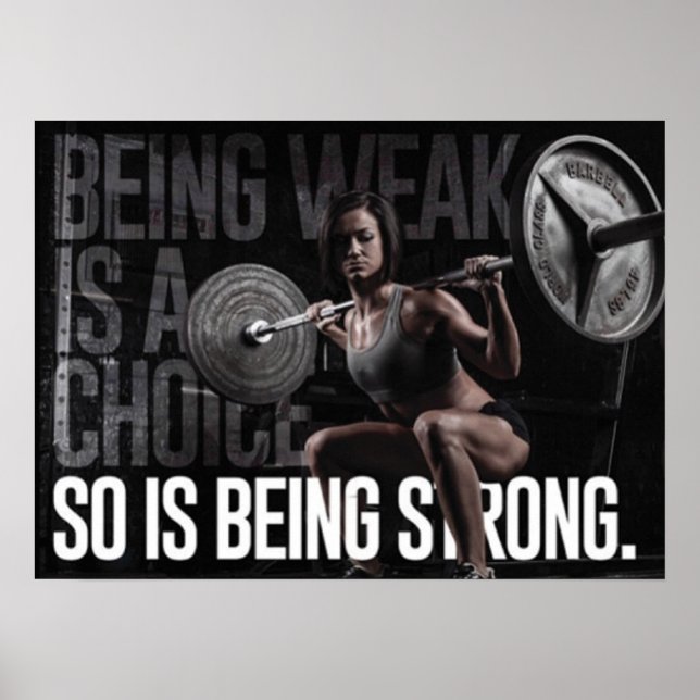 Workout Motivierend Poster (Vorne)
