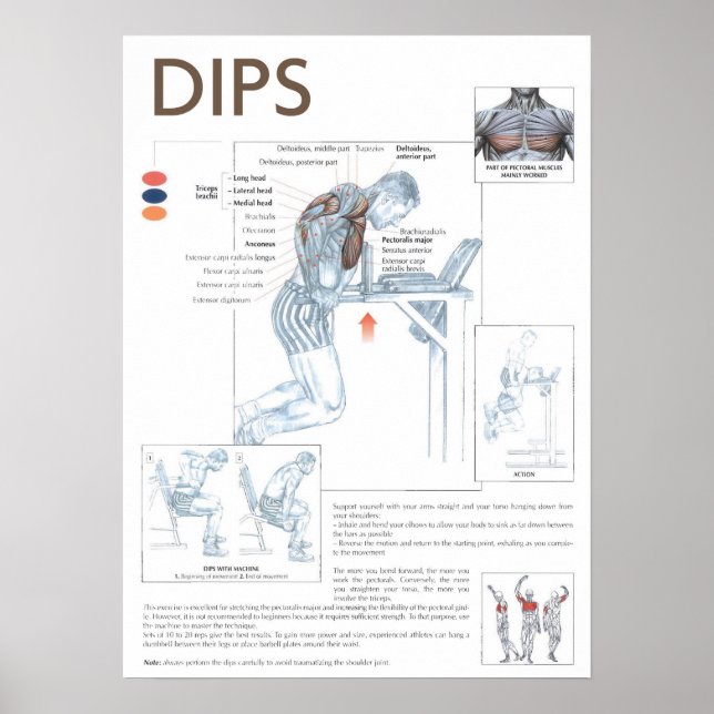 Workout Motivierend Poster (Vorne)