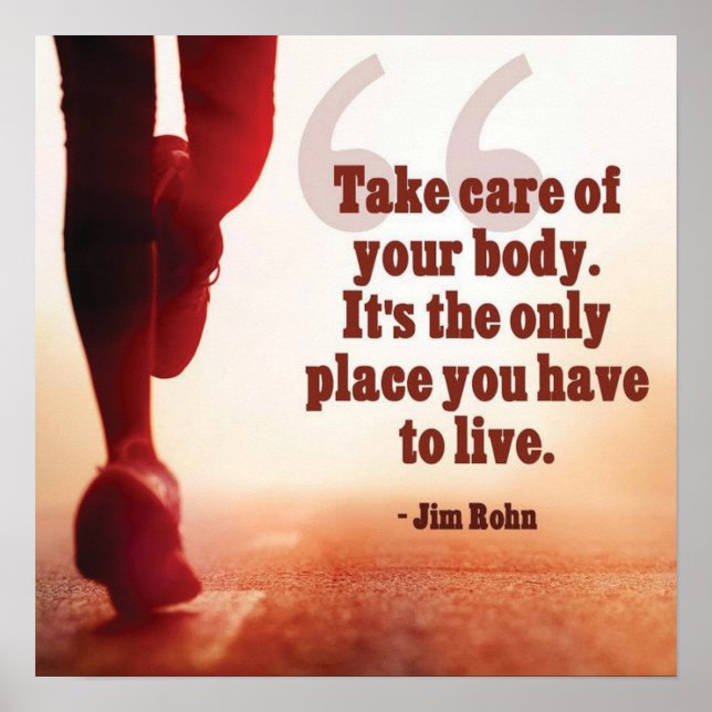 Workout Motivierend Poster (Vorne)