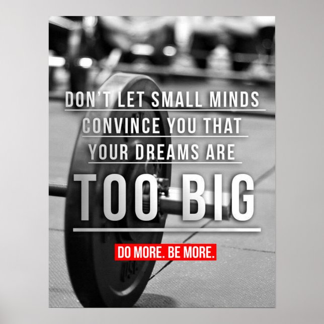 Workout Motivierend Poster (Vorne)