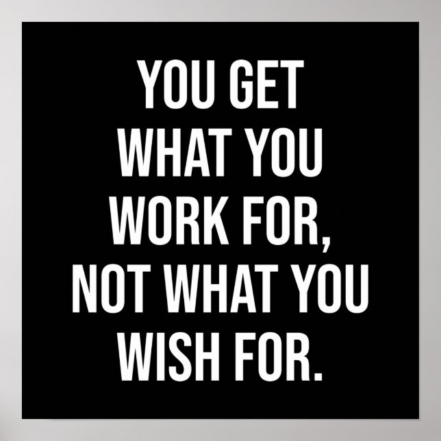 Workout Motivierend Poster (Vorne)