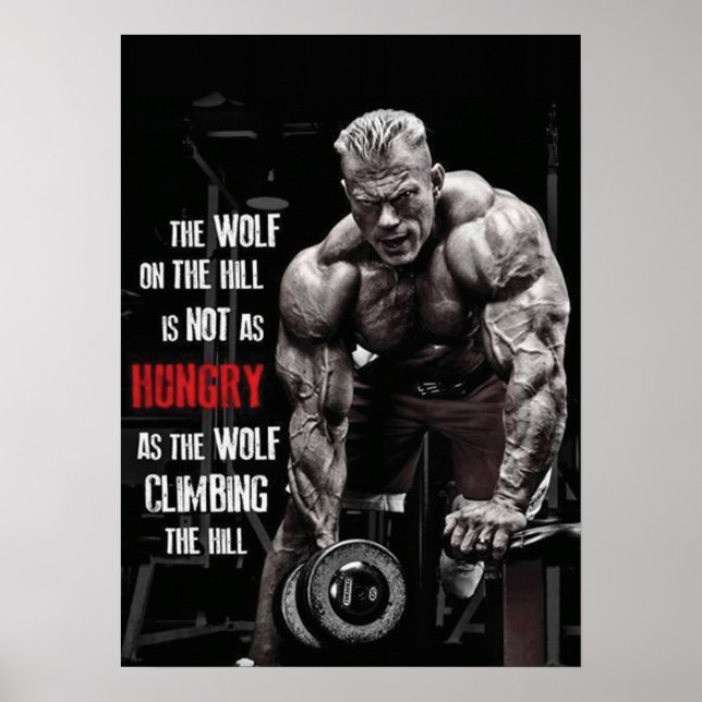 Workout Motivierend Poster (Vorne)
