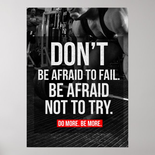 Workout Motivierend Poster (Vorne)