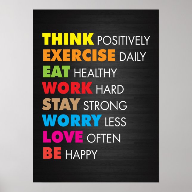 Workout Motivierend Poster (Vorne)