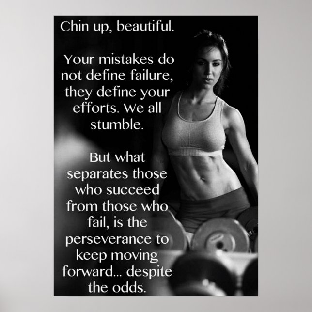Workout Motivierend Poster (Vorne)
