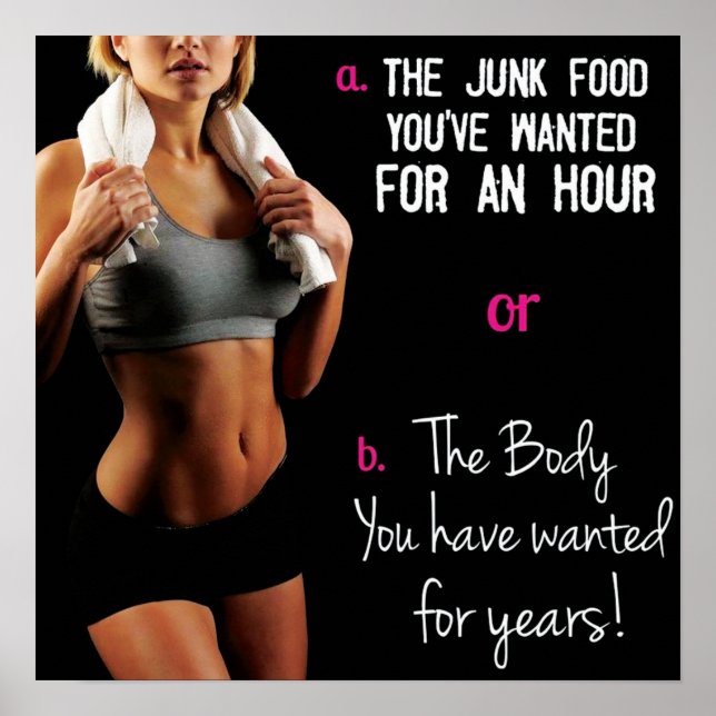 Workout Motivierend Poster (Vorne)