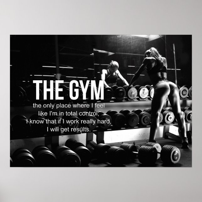 Workout Motivierend Poster (Vorne)