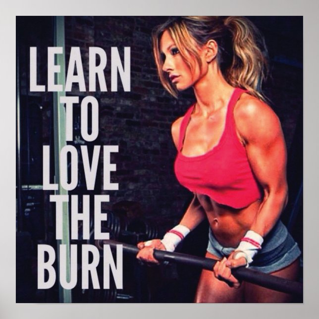 Workout Motivierend Poster (Vorne)