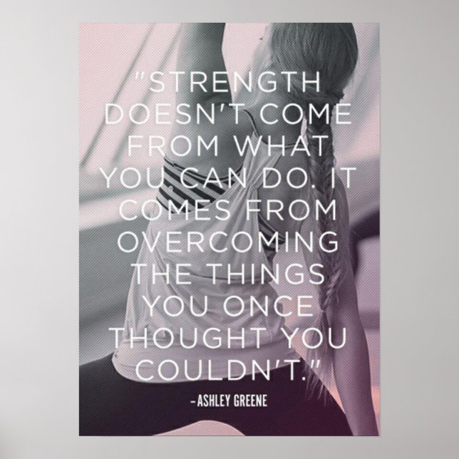 Workout Motivierend Poster (Vorne)