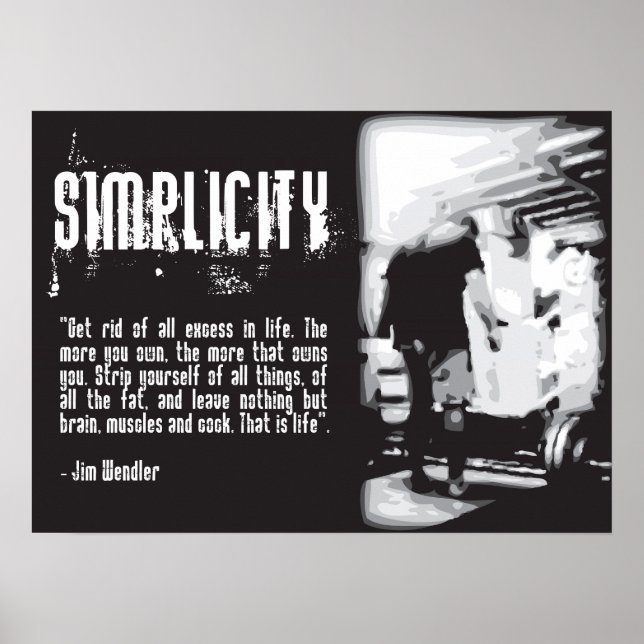 Workout Motivierend Poster (Vorne)