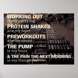 Workout Motivierend Poster