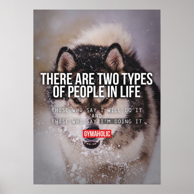 Workout Motivierend Poster (Vorne)