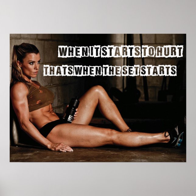 Workout Motivierend Poster (Vorne)