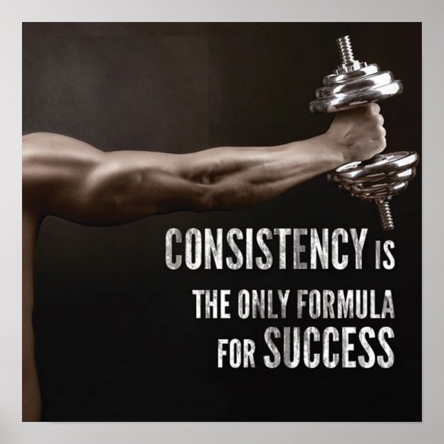 Workout Motivierend Poster (Vorne)