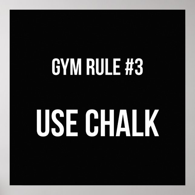 Workout Motivierend Poster (Vorne)