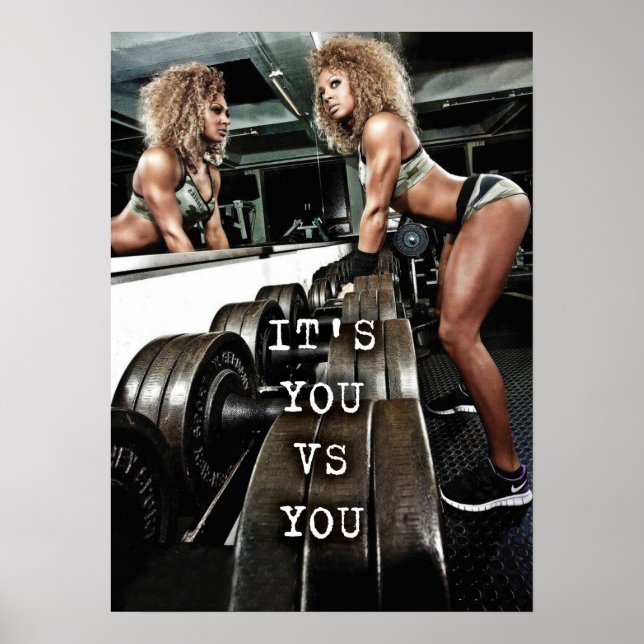 Workout Motivierend Poster (Vorne)