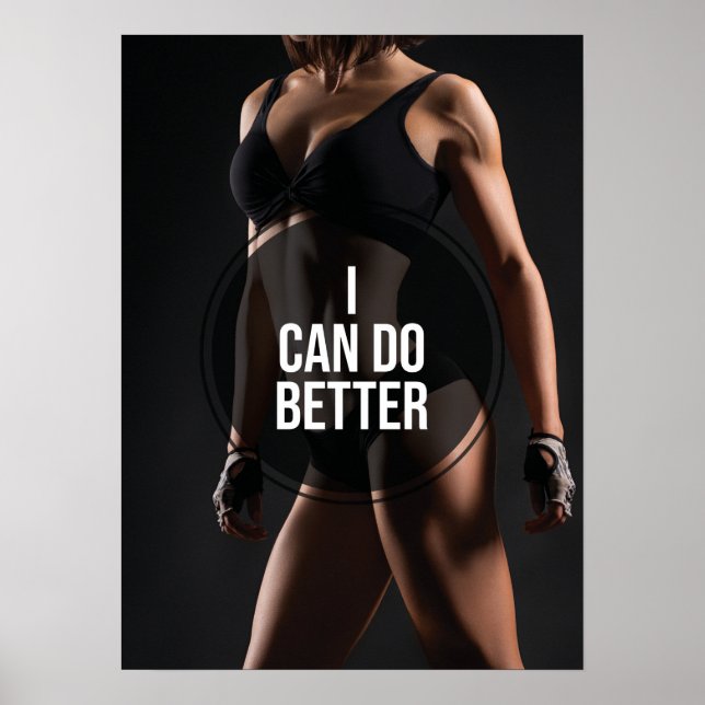 Workout Motivierend Poster (Vorne)