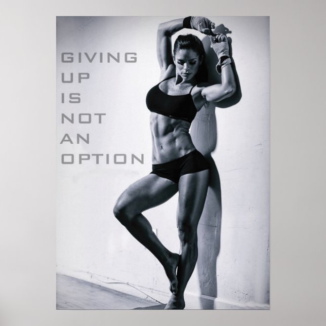 Workout Motivierend Poster (Vorne)