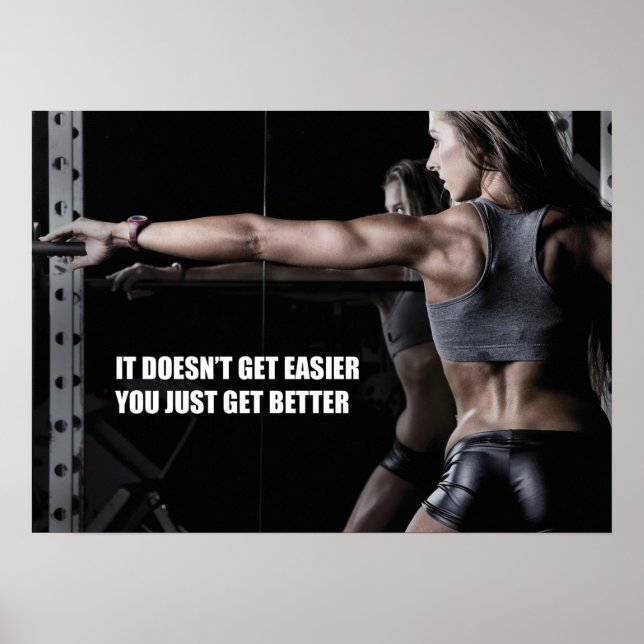 Workout Motivierend Poster (Vorne)