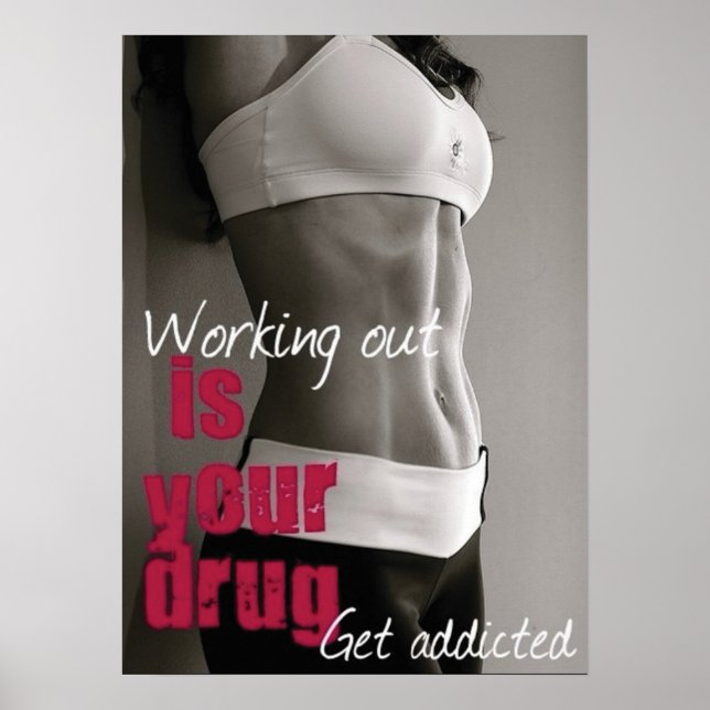 Workout Motivierend Poster (Vorne)