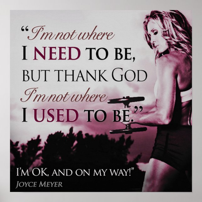 Workout Motivierend Poster (Vorne)