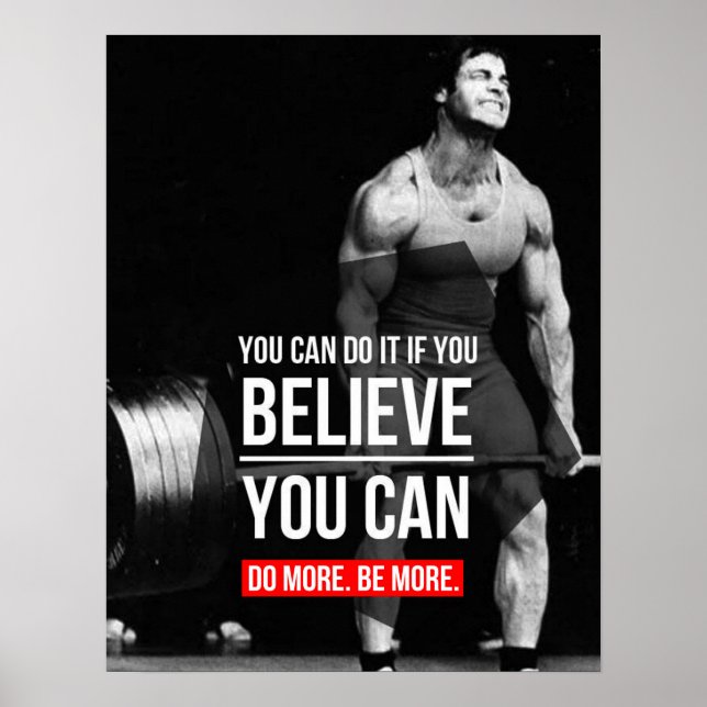 Workout Motivierend Poster (Vorne)