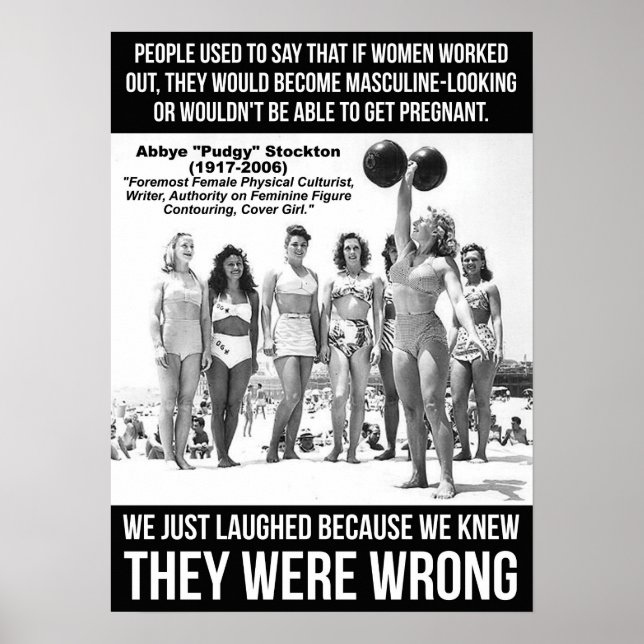 Workout Motivierend Poster (Vorne)