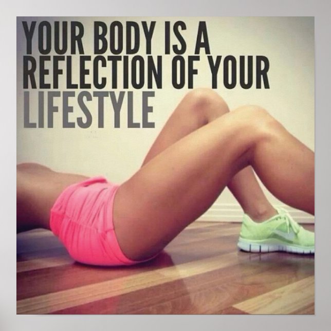 Workout Motivierend Poster (Vorne)