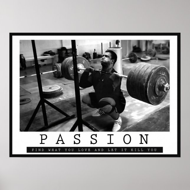 Workout Motivierend Poster (Vorne)