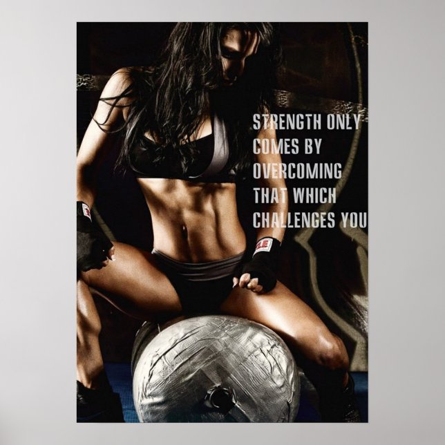 Workout Motivierend Poster (Vorne)