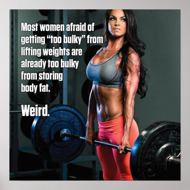 Workout Motivierend Poster (Vorne)