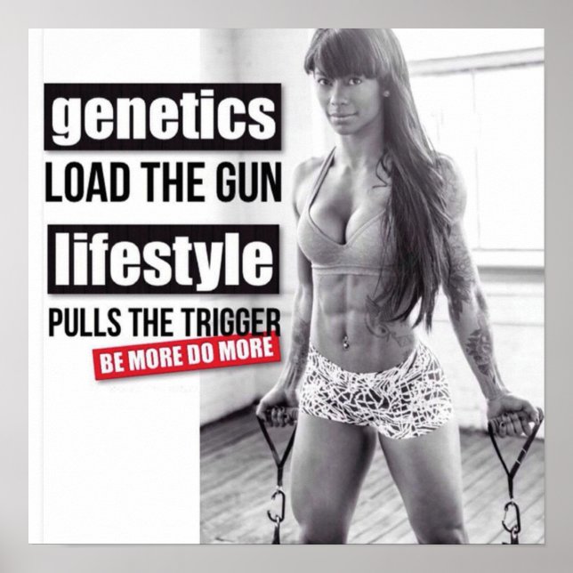 Workout Motivierend Poster (Vorne)