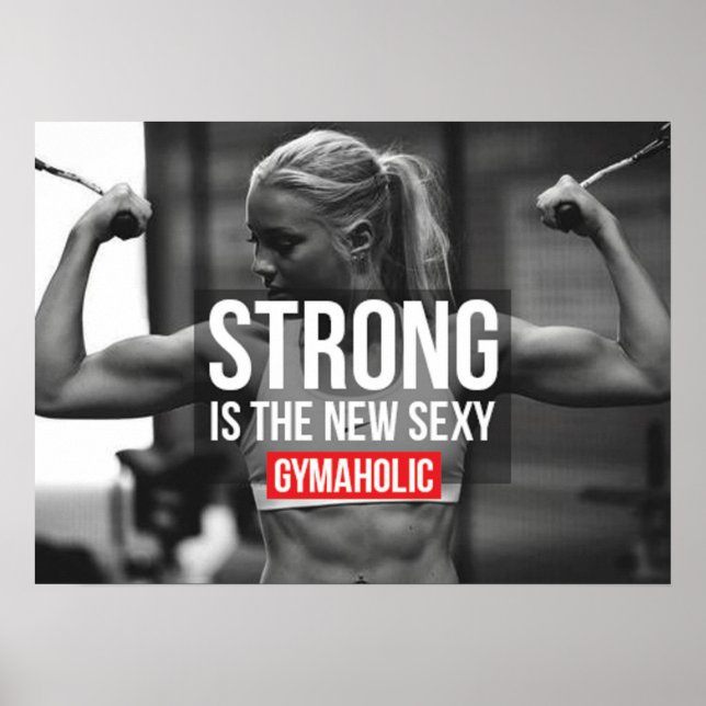 Workout Motivierend Poster (Vorne)