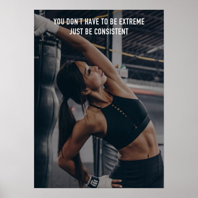 Workout Motivierend Poster (Vorne)