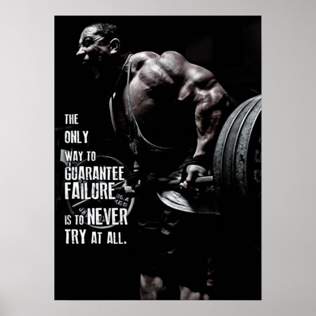 Workout Motivierend Poster (Vorne)