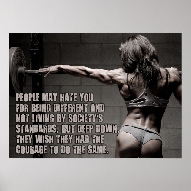 Workout Motivierend Poster (Vorne)