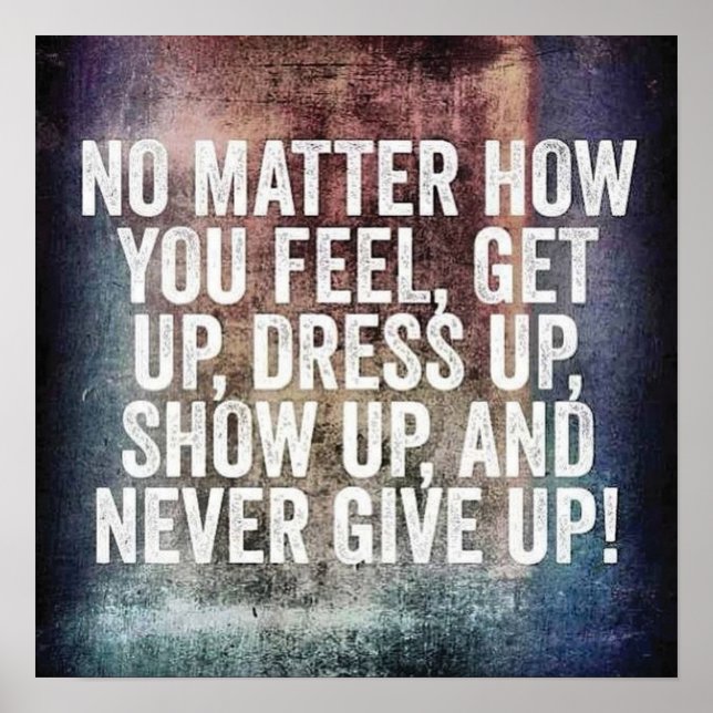 Workout Motivierend Poster (Vorne)